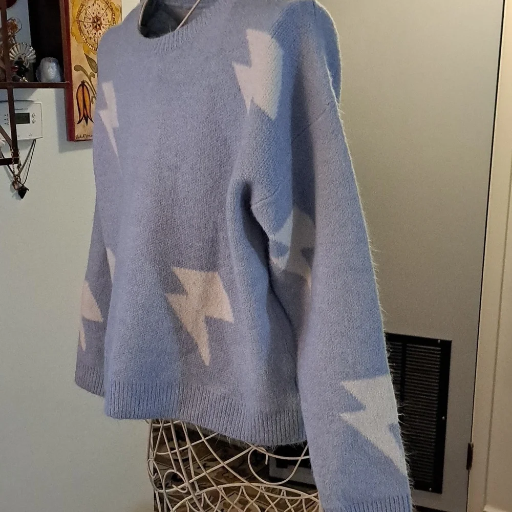 Storia Lightning Bolt Sweater, Sz L - Picture 4 of 6